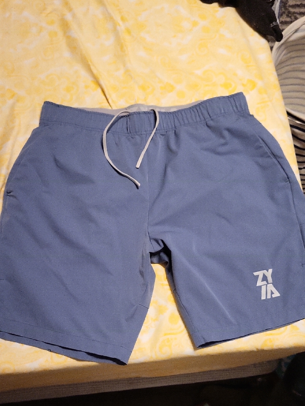 ZYIA Men's Athletic Shorts in Slate Blue